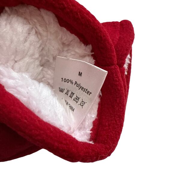 SimpliKids Fleece Sherpa Lined Reindeer Kids Winter Hat & Mittens Set 2-4 Years - Picture 9 of 10